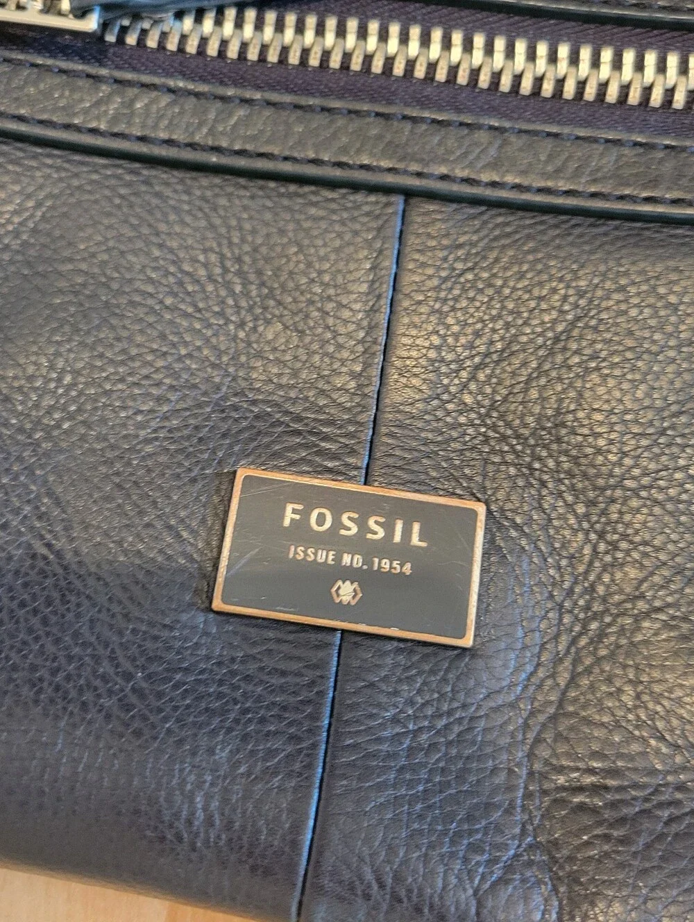 Fossil Dawson Crossbody Black Pebbled Leather Shoulder Bag Cowhide